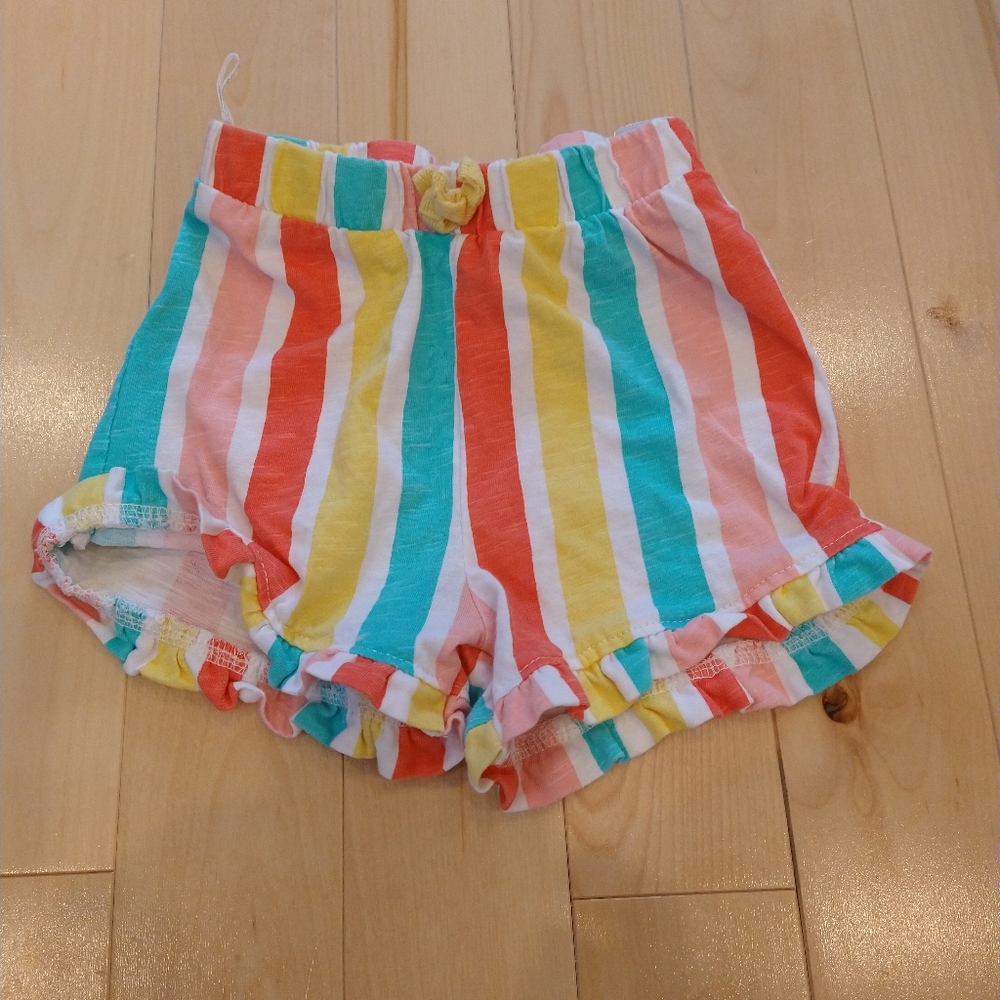 3/20$ 2T 86cm baby club (C&A) rainbow 🌈 shorts vertical stripes German